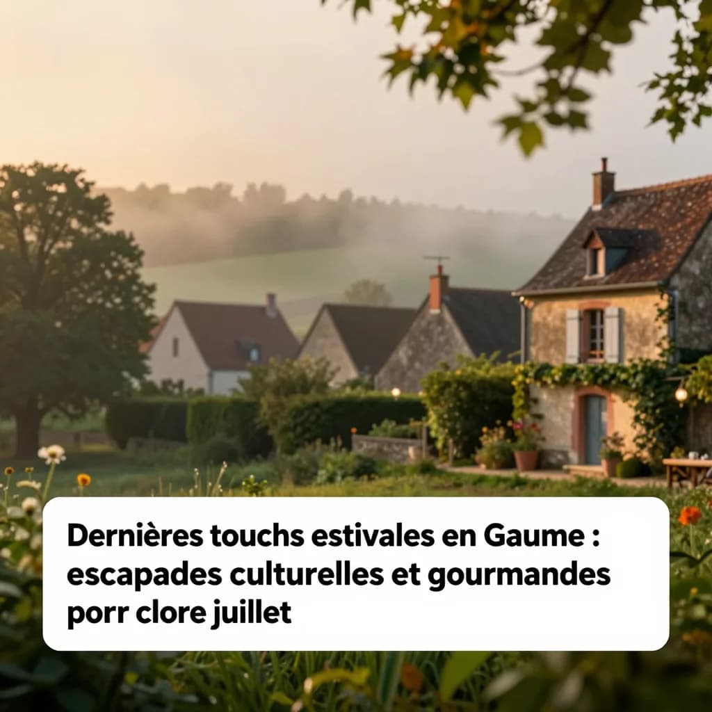 Dernières touches estivales en Gaume : escapades culturelles et gourmandes pour clore juillet