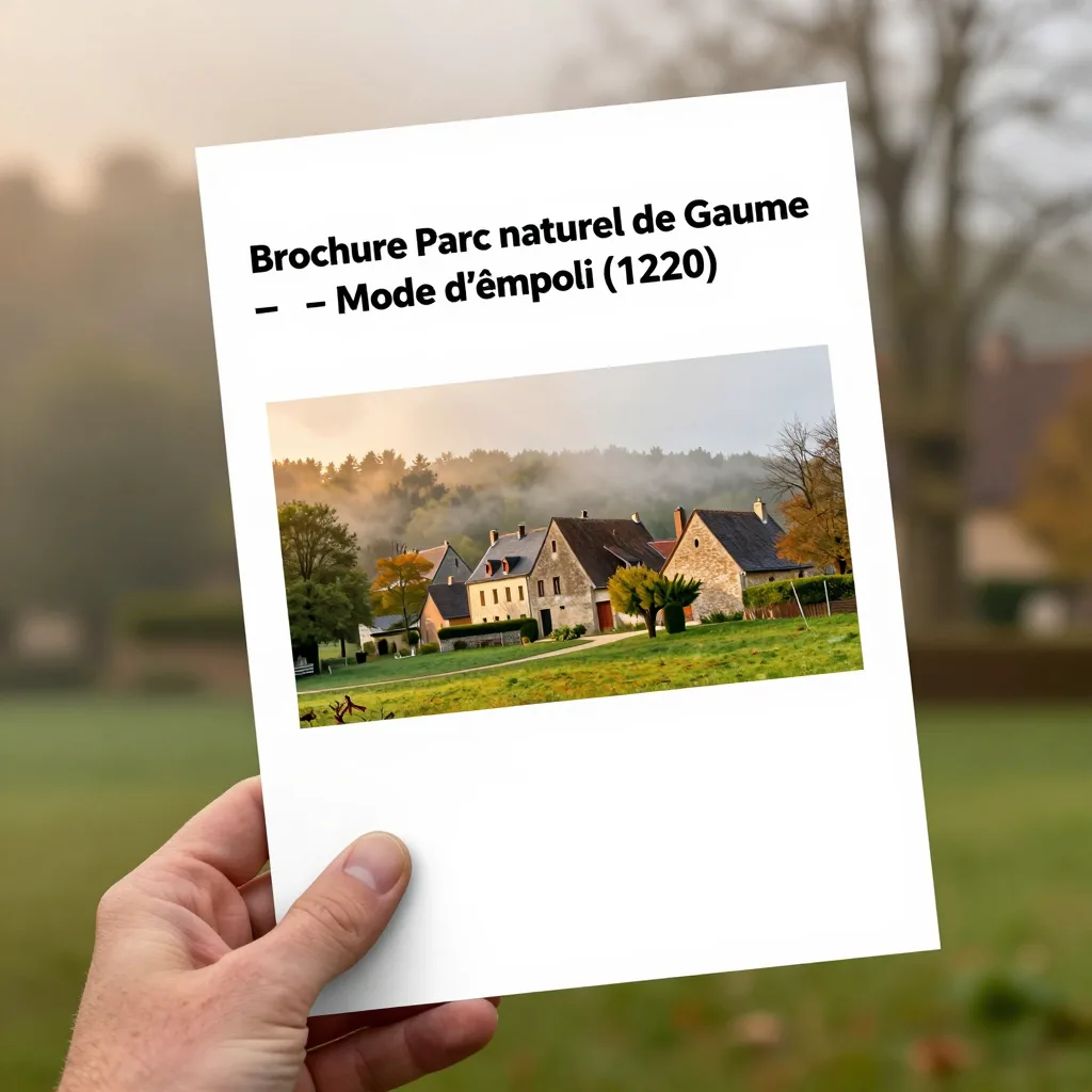 Brochure Parc naturel de Gaume - Mode d'emploi (1220)