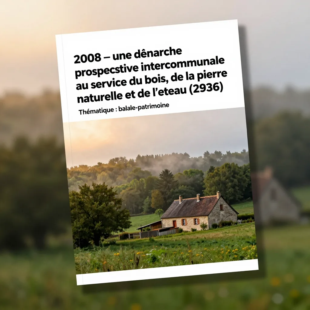 2008 – "Une démarche prospective intercommunale au service du bois, de la pierre naturelle et de l’eau" (2936)
