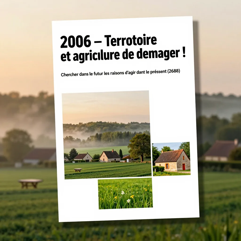 2006 – "Territoire et agriculture de demain ! Chercher dans le futur les raisons d’agir dans le présent" (2688)
