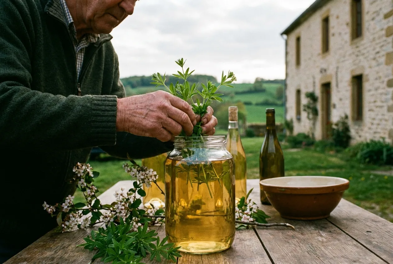 Le maitrank, élixir fleuri du printemps gaumais