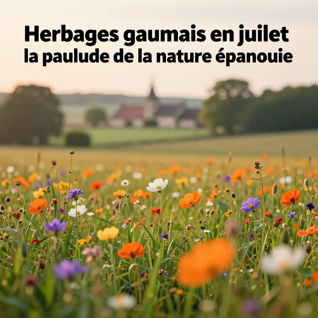 Herbages gaumais en juillet : la palette de la nature épanouie