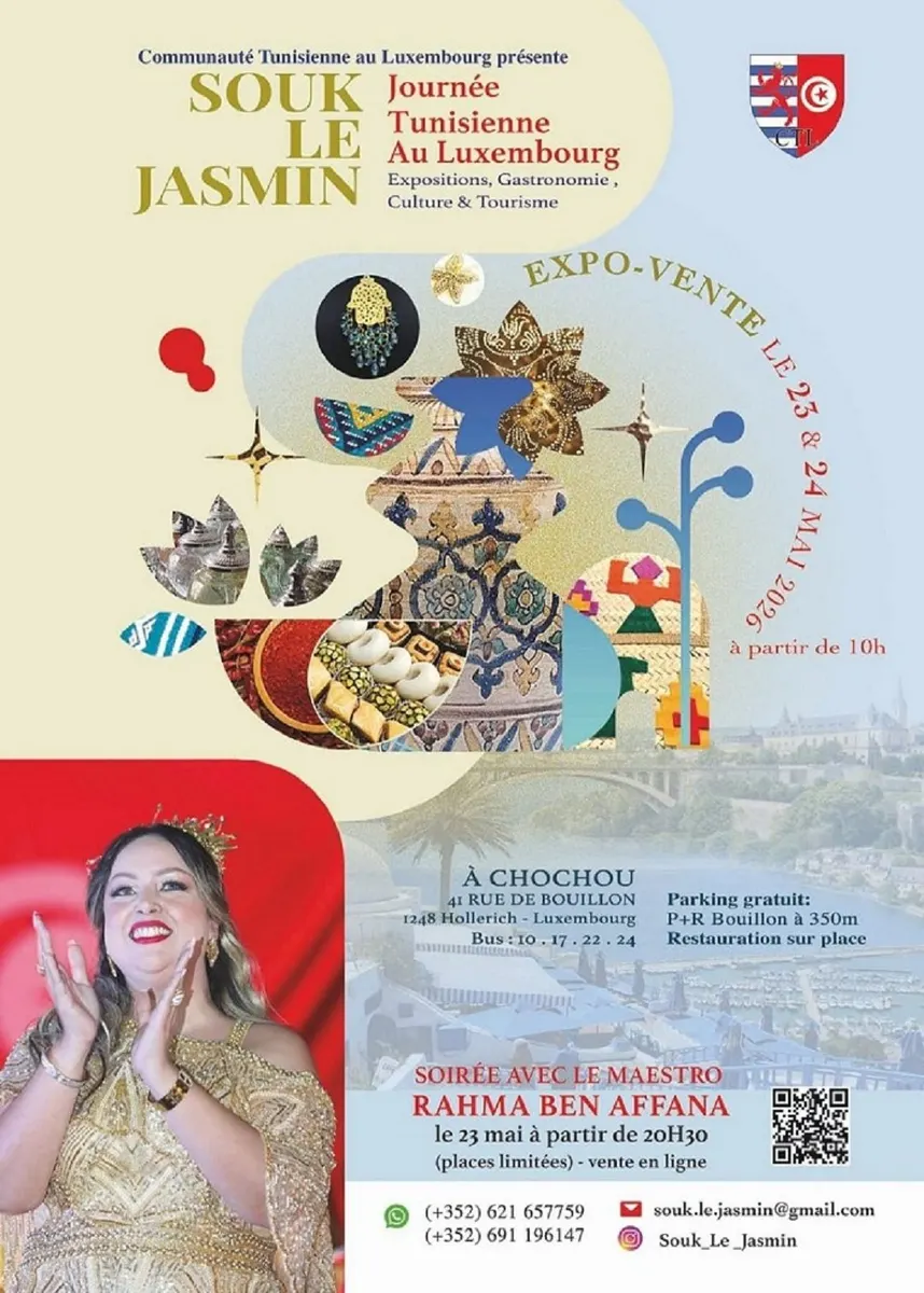 "SOUK LE JASMIN - Journée Tunisienne au Luxembourg"