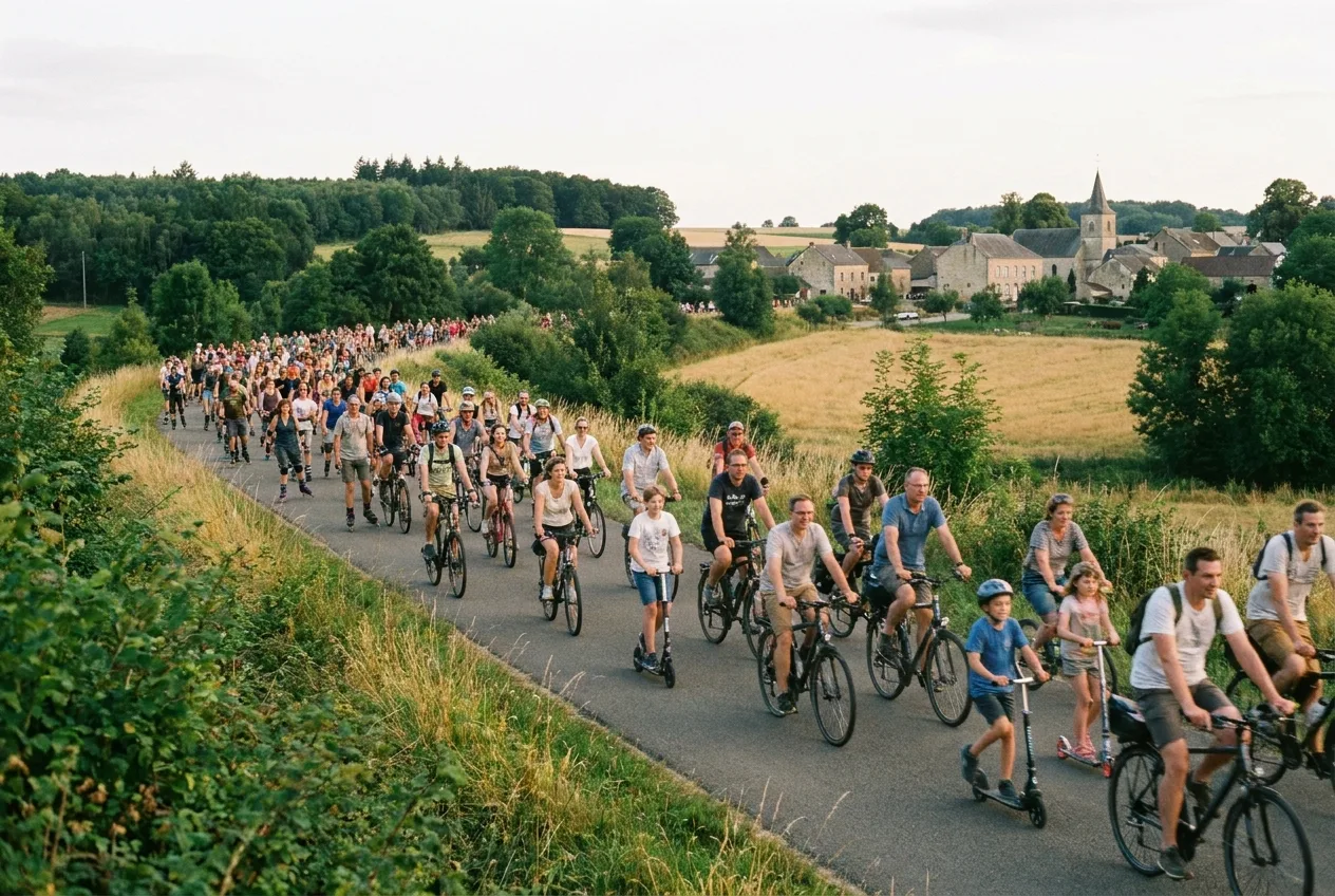 Roller Bike Parade