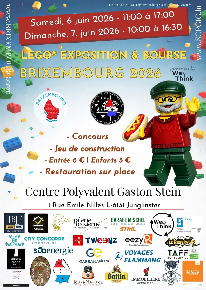 Brixembourg 2026 : Exposition et bourse LEGO