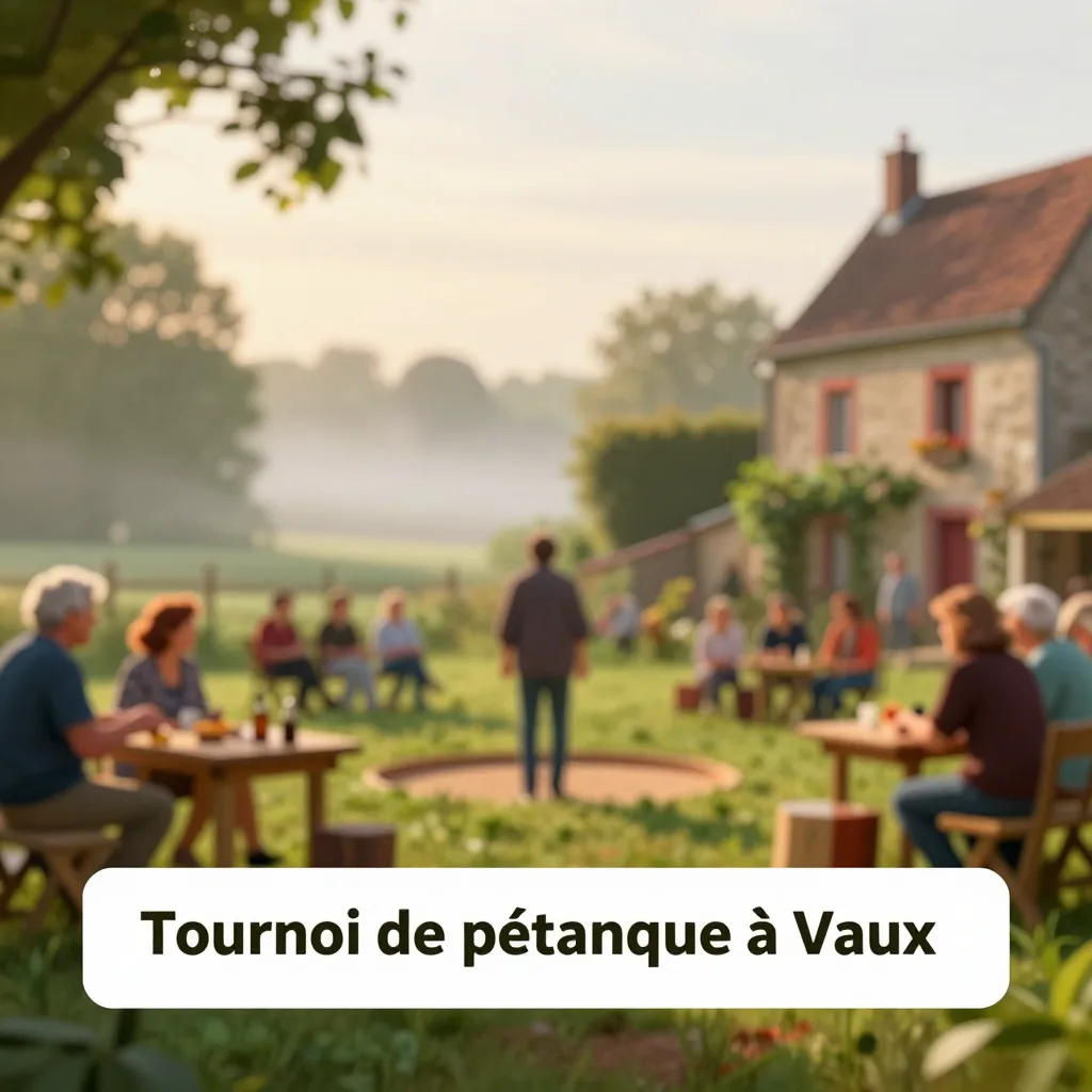 Tournoi de pétanque à Vaux