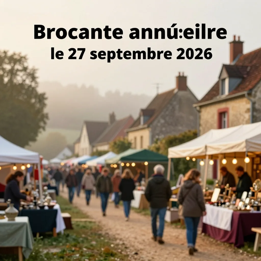 Brocante annuelle à Chassepierre le 27 septembre 2026