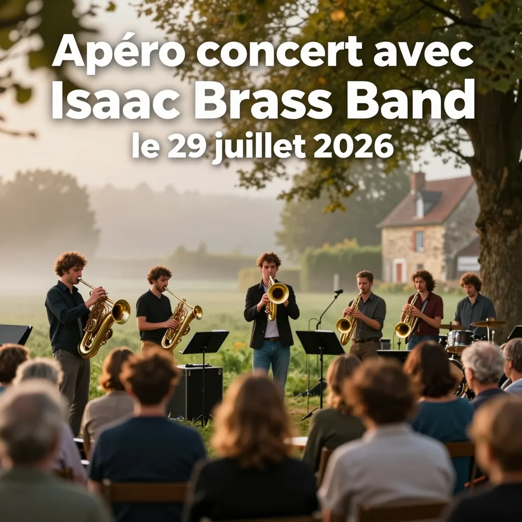 Apéro concert avec Isaac Brass Band le 29 juillet 2026