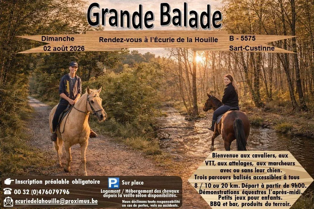 Grande balade - pédestre - VTT - équestre